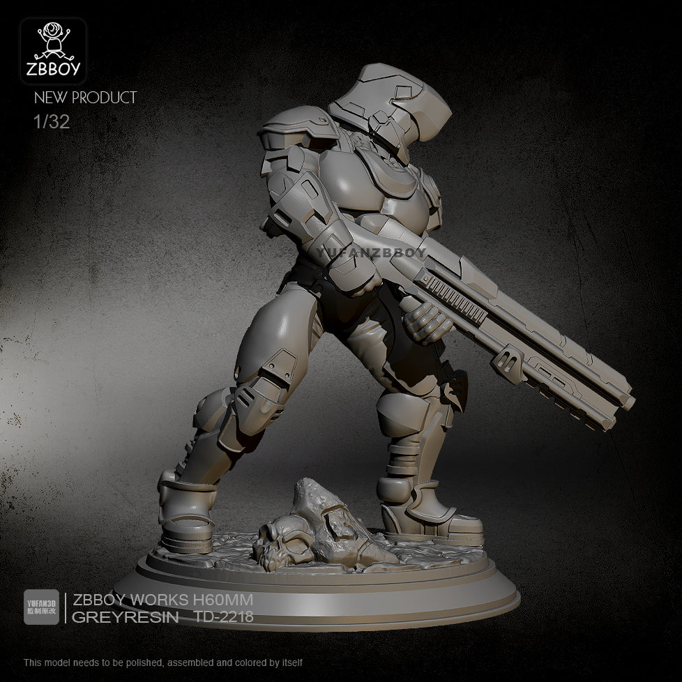 1/32 54mm Resin Model Kit Space Ranger Mercenary TD-2218 Unpainted