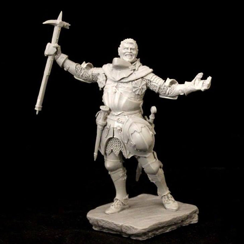 1/24 Resin Model Kit Knight Baron Warrior after Battle Unpainted