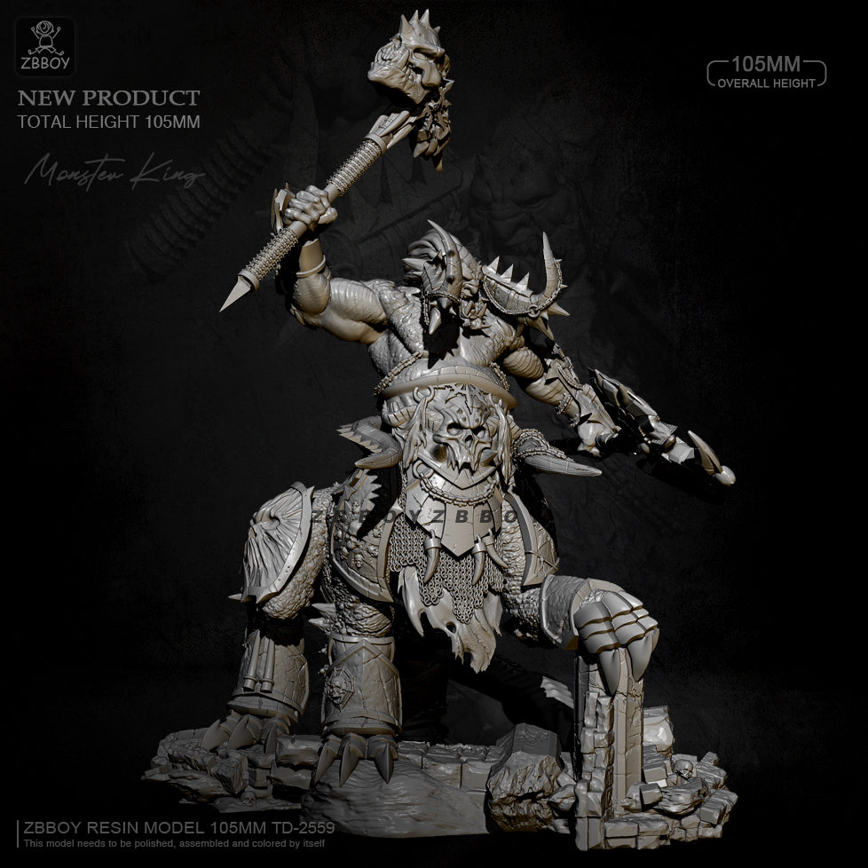 1/24 75mm Resin Model Kit Monster King Warrior TD-2559 Unpainted