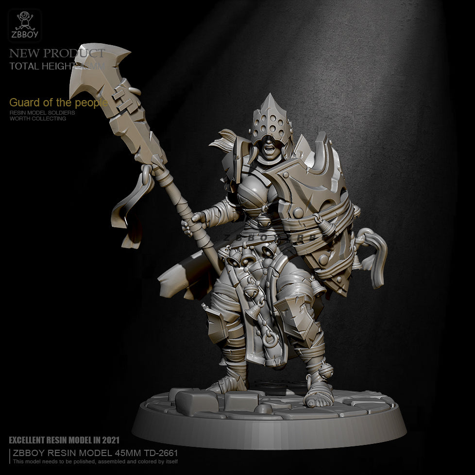 45mm Resin Model Kit Knight Executioner Warrior Fantasy TD-2661 Unpainted