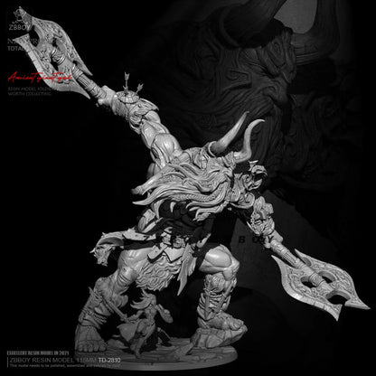 100mm 3D Print Model Kit Warrior Dwarf Berserk TD-2810 Unpainted