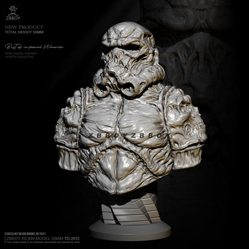 55mm BUST Resin Model Kit Star Wars Zombie Stormtrooper TD-2814 Unpainted