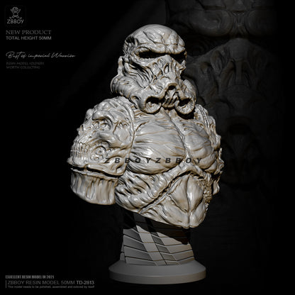 55mm BUST Resin Model Kit Star Wars Zombie Stormtrooper TD-2814 Unpainted