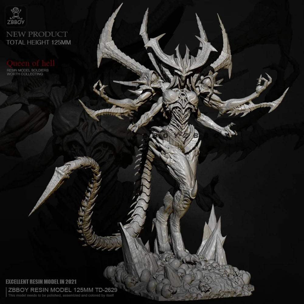 125mm Resin Model Kit Demon Queen of Hell TD-2629 Unpainted