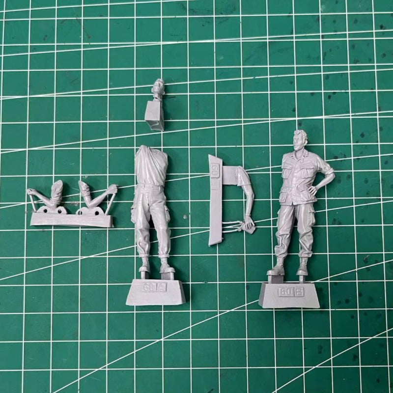 1/35 2pcs Resin Model Kit Vietnam War US Army Soldiers Unpainted