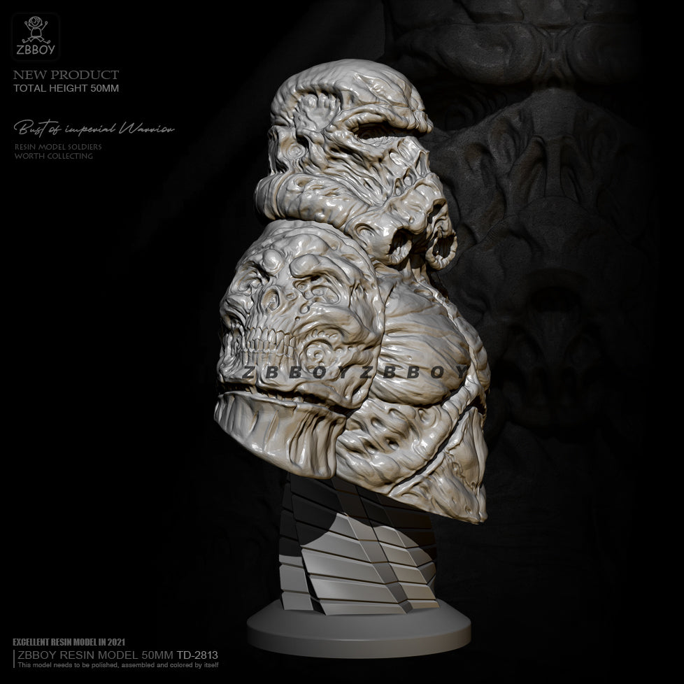 55mm BUST Resin Model Kit Star Wars Zombie Stormtrooper TD-2814 Unpainted