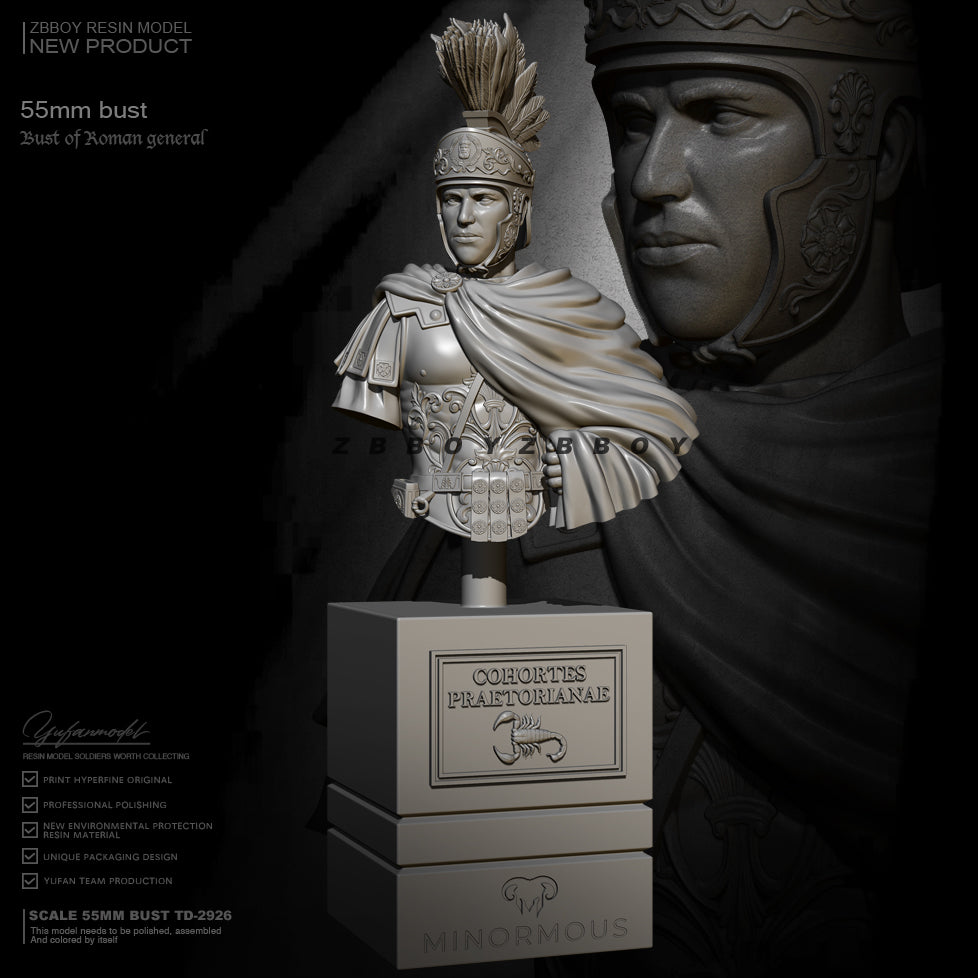 55mm BUST Resin Model Kit Roman Legionary Warrior TD-2926 Unpainted