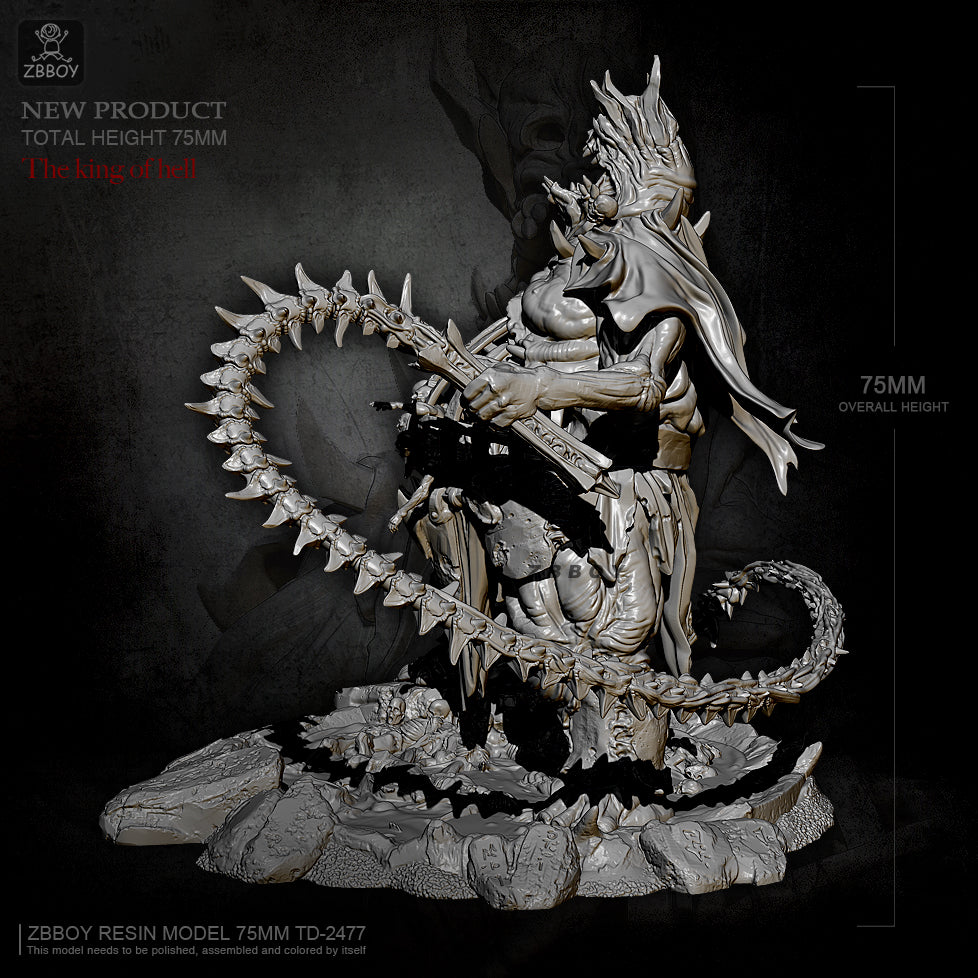 75mm Resin Model Kit Warrior Demon Servant TD-2477 Unpainted