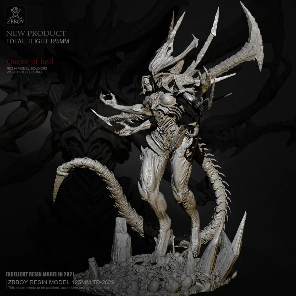 125mm Resin Model Kit Demon Queen of Hell TD-2629 Unpainted