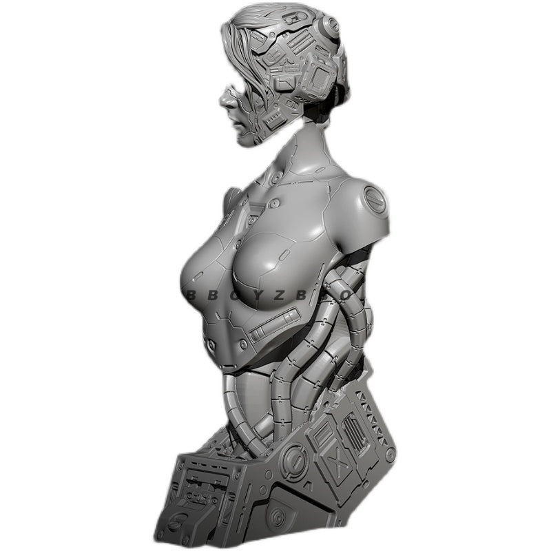 55mm BUST Resin Cyberpunk Model Kit Beautiful Girl Woman TD-2717 Unpainted