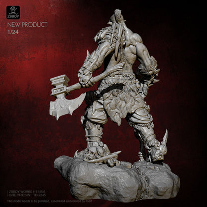 1/24 75mm Resin Model Kit Orc Warrior Berserker Warcraft TD-2245 Unpainted