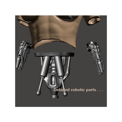 Digital STL T-900 Terminator Beautiful Girl