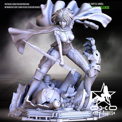 Digital STL Alita Battle Angel v3