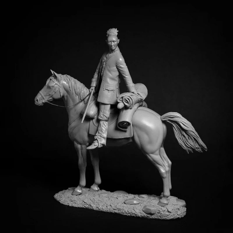 1/24 Resin Model Kit American Native Indian Horseman Unpainted