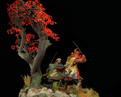 1/20 Resin Model Kit Japanese Samurai Battle Warriors Unpainted