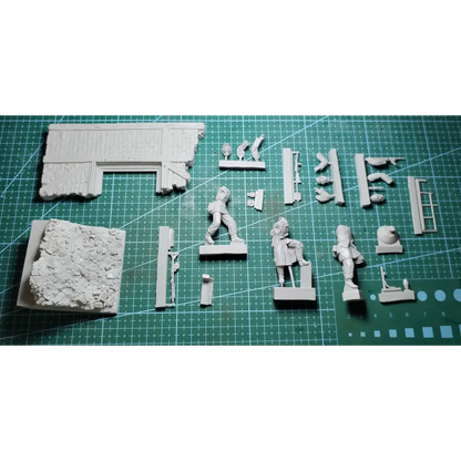 1/35 3pcs Resin Model Kit German Soldiers Assault Squad (with base) Unpainted