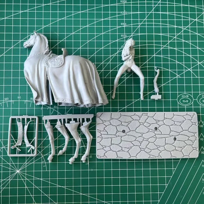 1/22 Resin Model Kit Beautiful Girl on a Horse Unpainted
