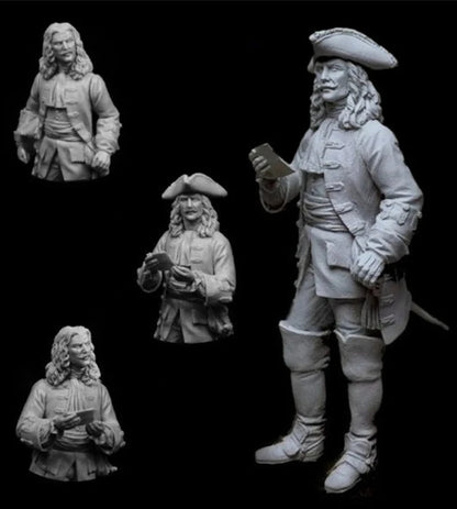1/24 Resin Model Kit British Army Officer Miniature Unpainted