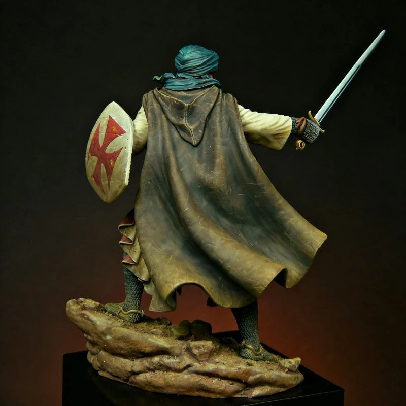 1/24 Resin Model Kit Medieval Templar Knight Hobby Miniature Unpainted