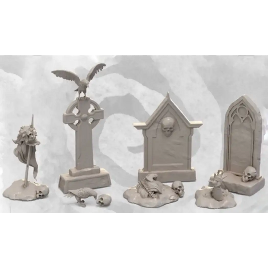 1/24 Resin Model Kit Vampire Tombstones Fantasy Unpainted