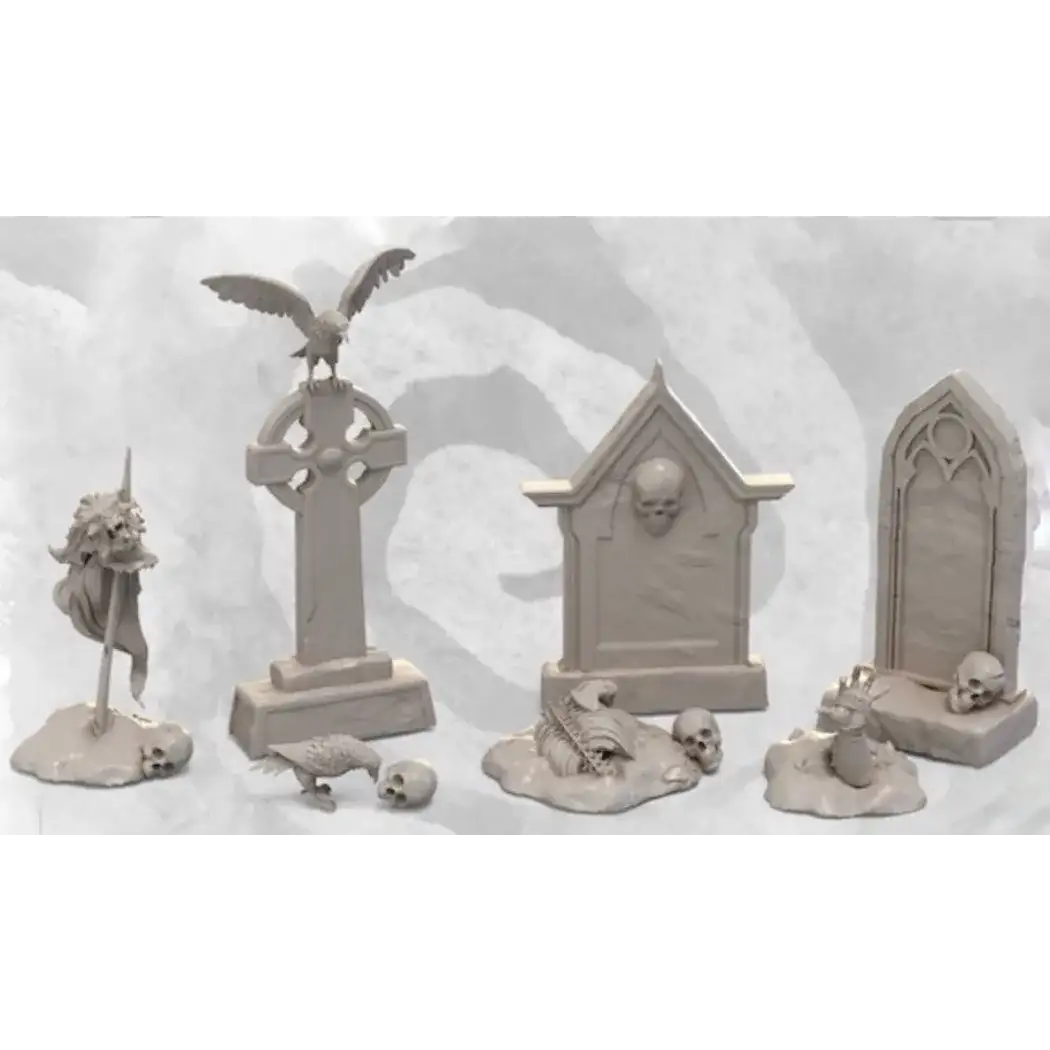1/24 Resin Model Kit Vampire Tombstones Fantasy Unpainted