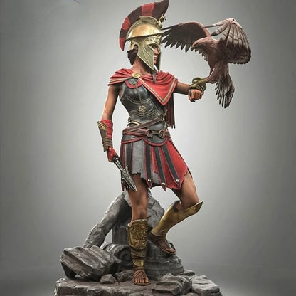 1/24 Resin Model Kit Beautiful Girl Spartan Warrior Unpainted