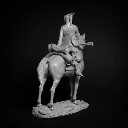1/24 Resin Model Kit American Native Indian Horseman Unpainted