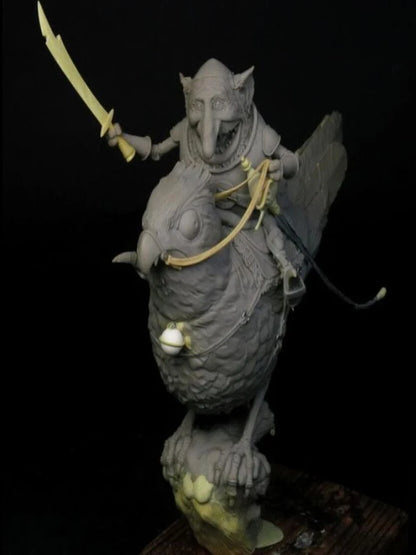 1/32 Resin Model Kit Goblin Rider and Bird Fantasy Unpainted