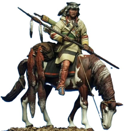 1/32 Resin Model Kit American Native Indian Horseman Unpainted