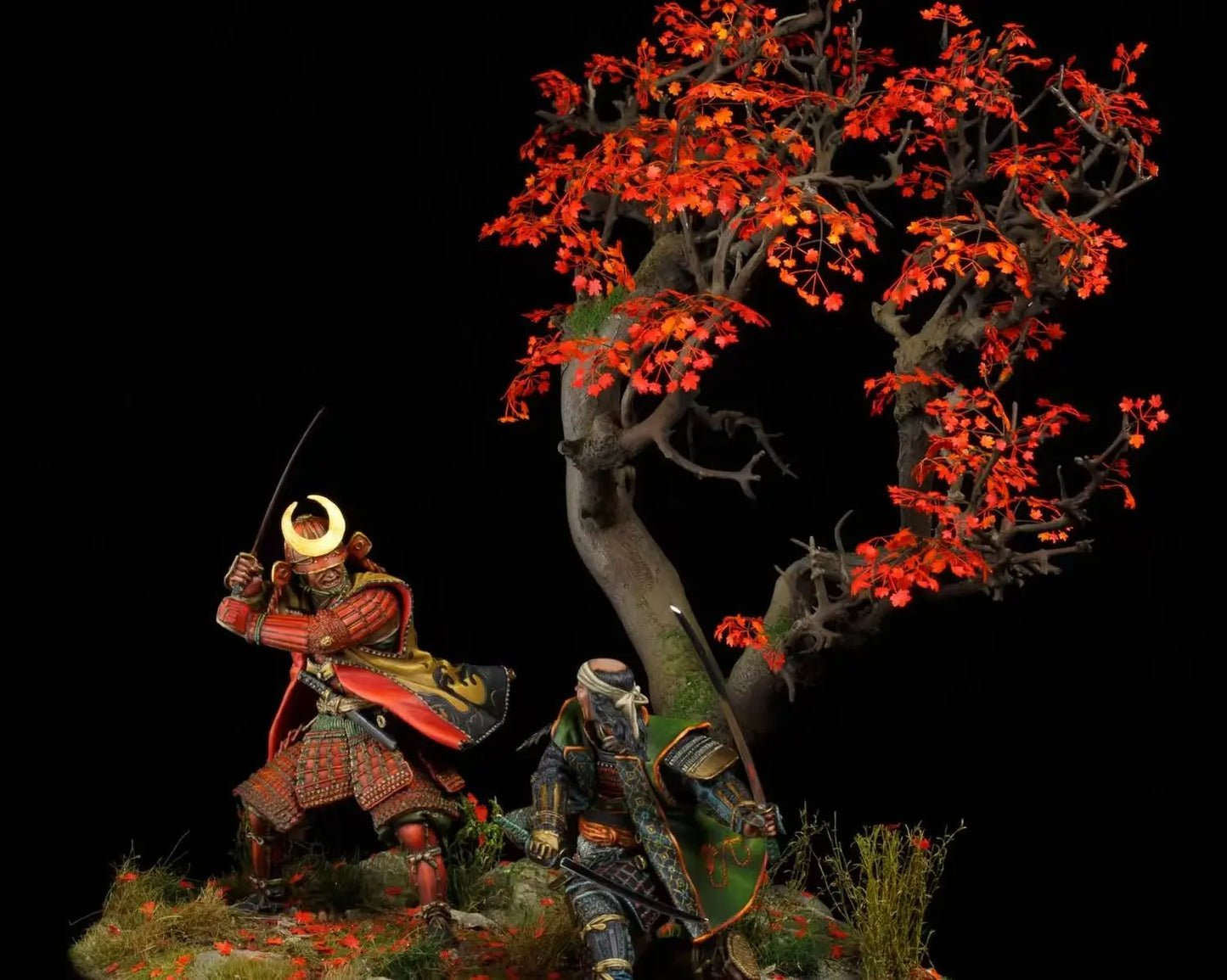 1/20 Resin Model Kit Japanese Samurai Battle Warriors Unpainted