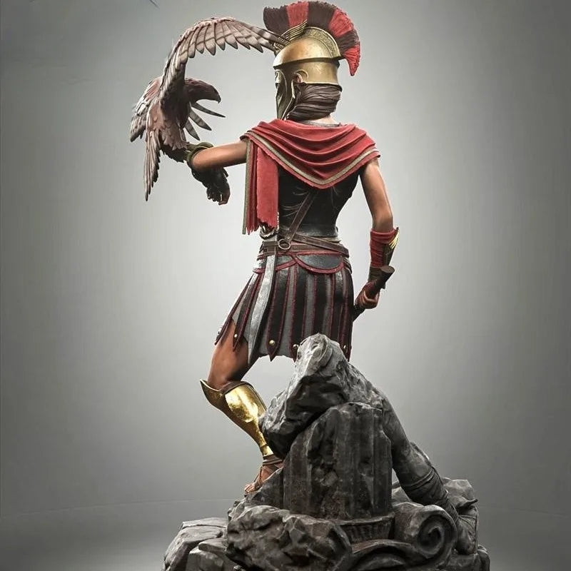 1/24 Resin Model Kit Beautiful Girl Spartan Warrior Unpainted