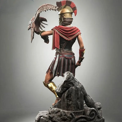 1/24 Resin Model Kit Beautiful Girl Spartan Warrior Unpainted