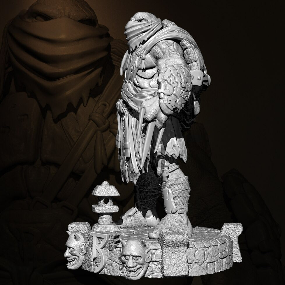 78mm Resin Model Kit Turtle Warrior Fighter Movie TD-3452 Unpainted - Model-Fan-Store
