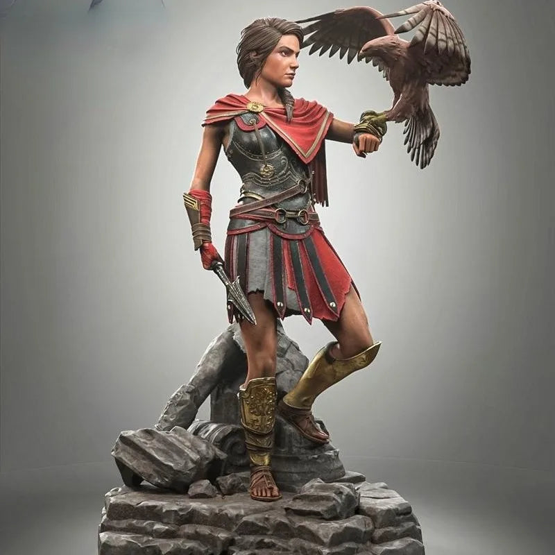 1/24 Resin Model Kit Beautiful Girl Spartan Warrior Unpainted