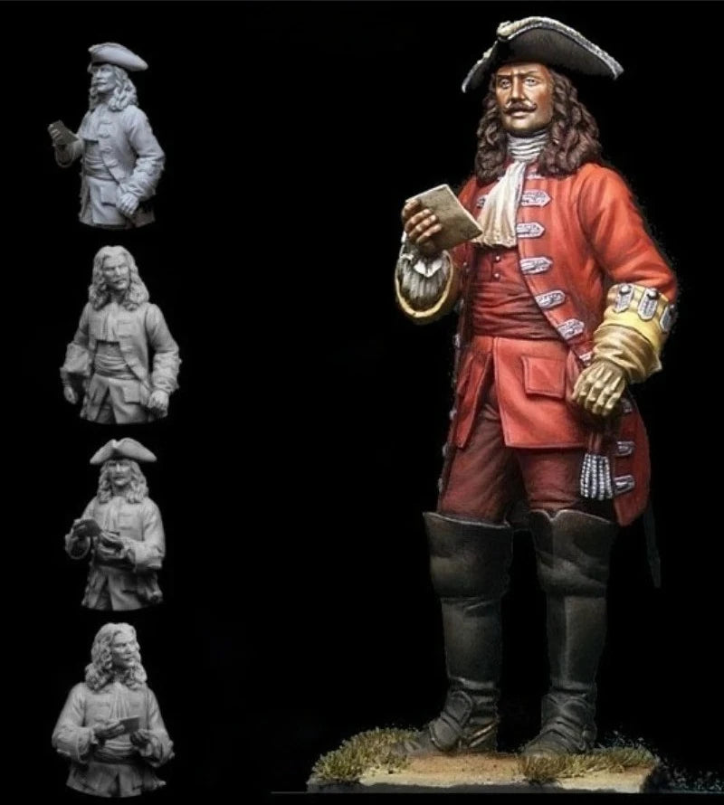 1/24 Resin Model Kit British Army Officer Miniature Unpainted