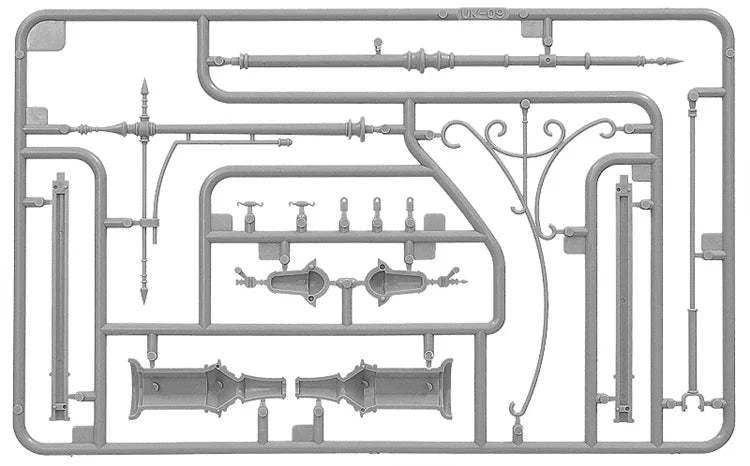 1/35 Resin Model Kit Street Lamp And Antenna Bracket Accessories Unpainted