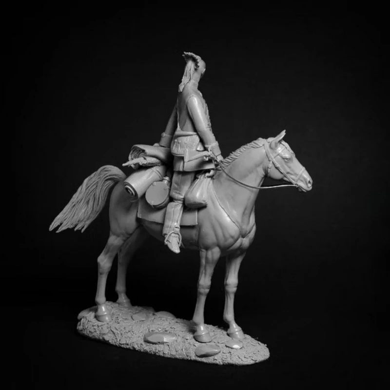 1/24 Resin Model Kit American Native Indian Horseman Unpainted