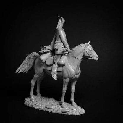 1/24 Resin Model Kit American Native Indian Horseman Unpainted