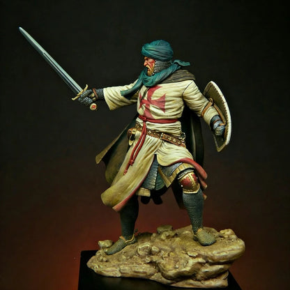 1/24 Resin Model Kit Medieval Templar Knight Hobby Miniature Unpainted