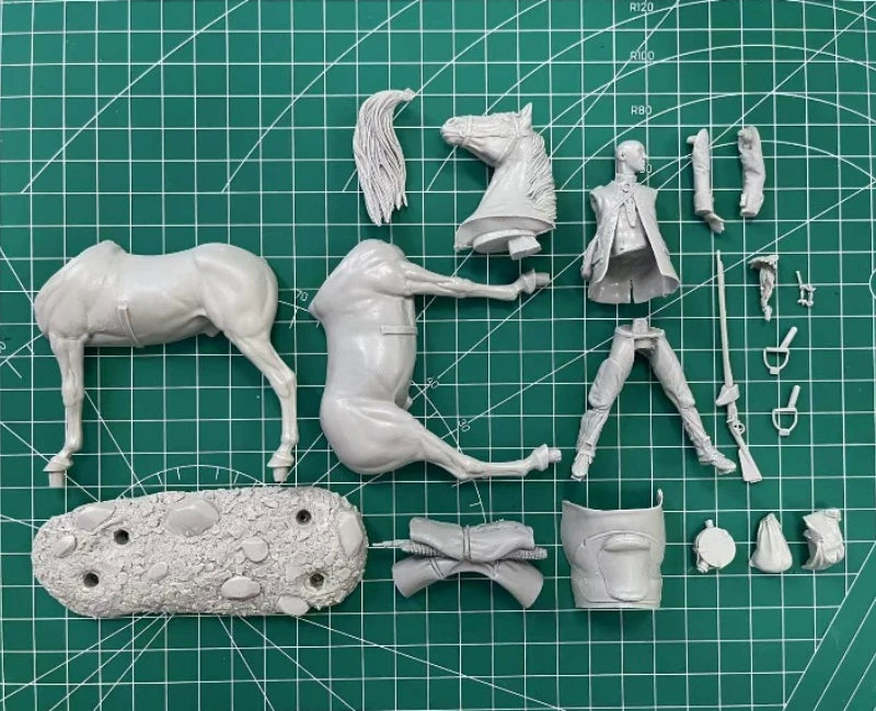 1/24 Resin Model Kit American Native Indian Horseman Unpainted