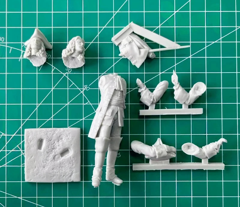1/24 Resin Model Kit British Army Officer Miniature Unpainted