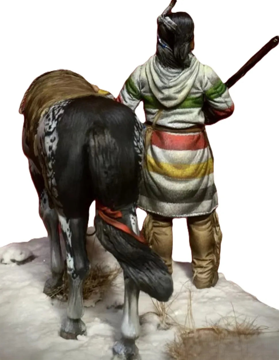 1/32 Resin Model Kit American Native Indian Horseman Unpainted