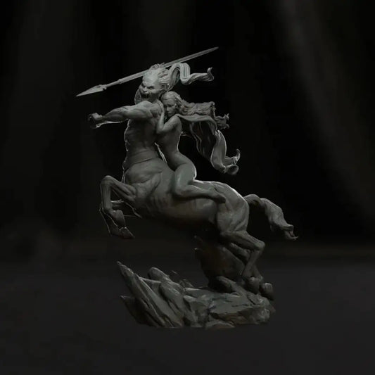 1/24 Resin Model Figure Kit Centaur & Barbarian Beautiful Girl Fantasy Unpainted