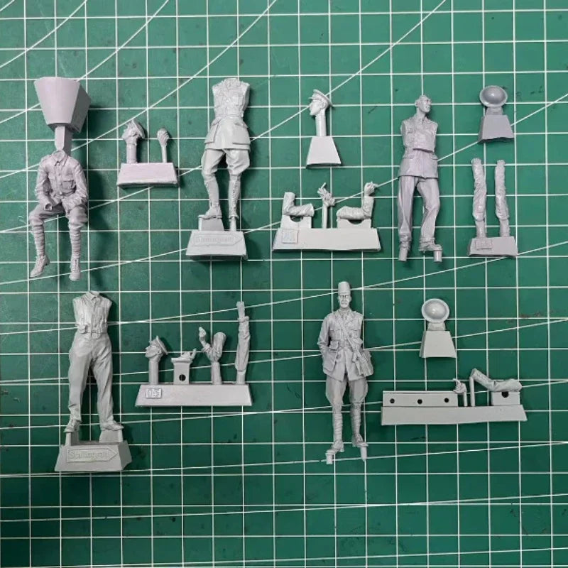 1/35 5pcs Resin Model Kit British Soldiers Tank Crew WW1 WWI Unpainted