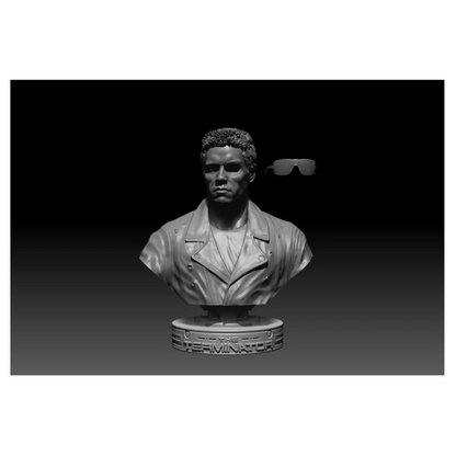 Digital STL Terminator Bust