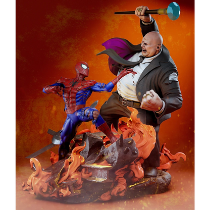 Digital STL Spiderman vs Kingpin