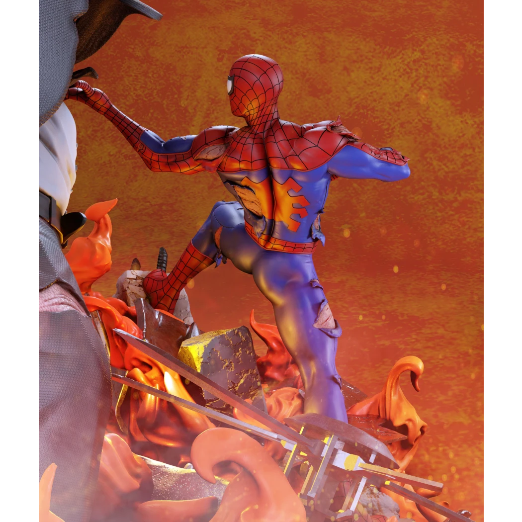 Digital STL Spiderman vs Kingpin
