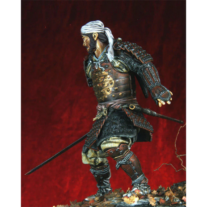 1/18 90mm Resin Model Kit Japanese Samurai Warrior (with base) Unpainted