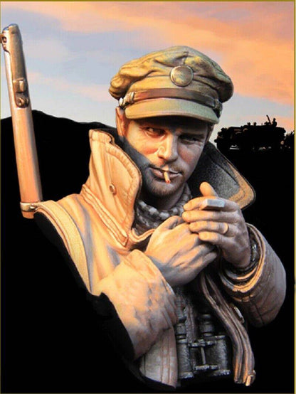 1/10 BUST Resin Model Kit British Soldier Shooter WW2 Unpainted