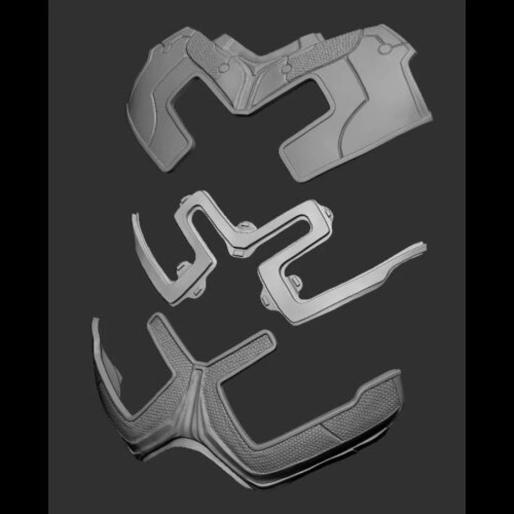 Digital STL Blue Beatle Armor Blue...